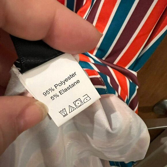 🐻Size 2XL - Shein - Multi-Colored Striped Shift Dress w/Front Pockets - Picture 4 of 6